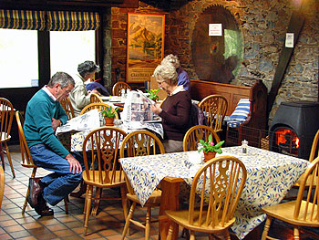 Inside the old Sawmil tearoom